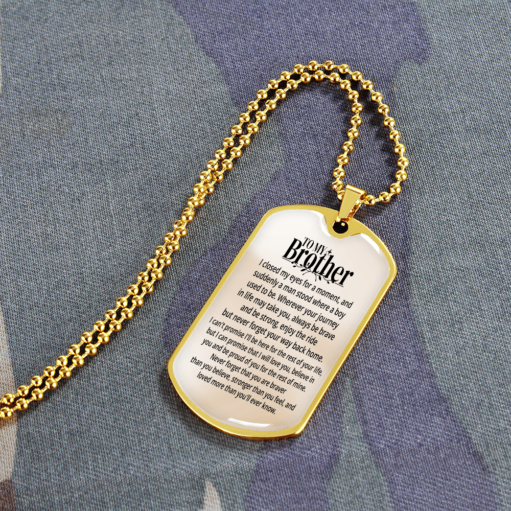To My Brother | Personalized Gift | Keychain - SSBKC4 Jewelry ShineOn Fulfillment
