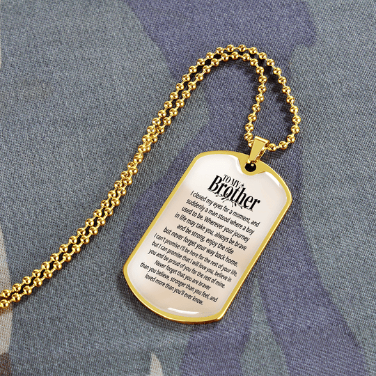 To My Brother | Personalized Gift | Keychain - SSBKC4 Jewelry ShineOn Fulfillment