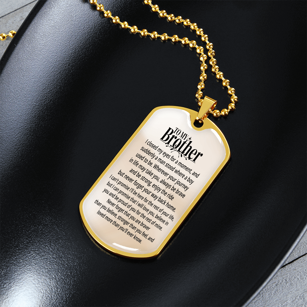 To My Brother | Personalized Gift | Keychain - SSBKC4 Jewelry ShineOn Fulfillment