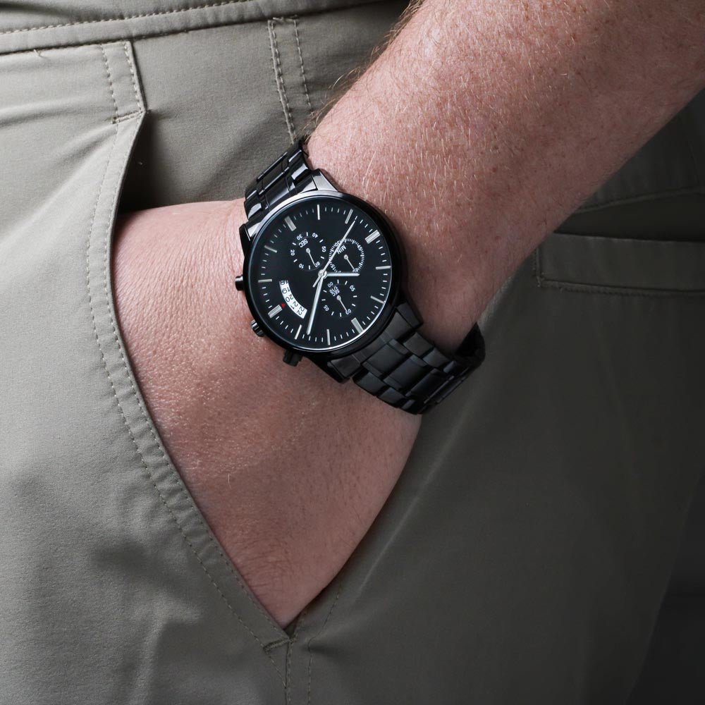 To My Man - Luxury Engraved Watch - SSTMW9 Jewelry ShineOn Fulfillment