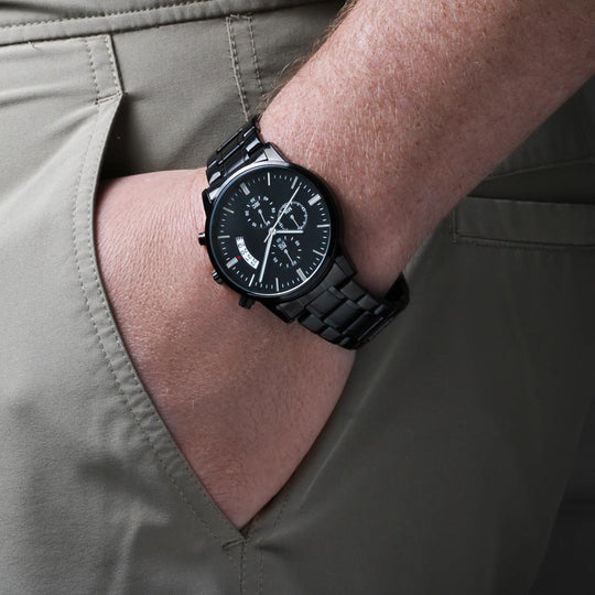 To My Man - Luxury Engraved Watch - SSTMW9 Jewelry ShineOn Fulfillment