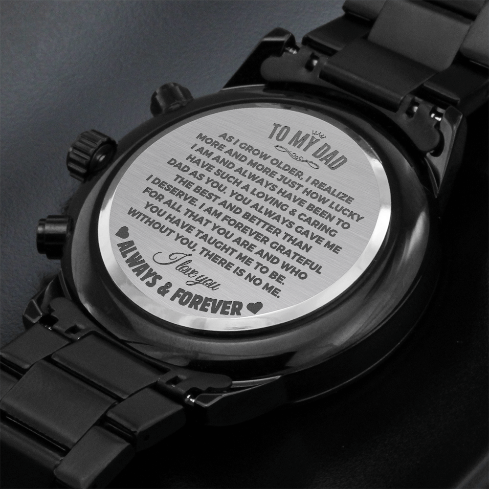 To My Dad - Engraved Premium Watch - SS218K6 Jewelry ShineOn Fulfillment