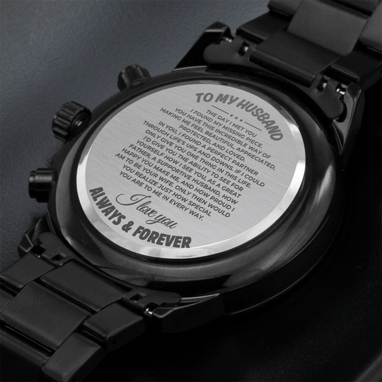 To My Husband - Perfect Life Partner - Engraved Premium Watch - SS243 Jewelry ShineOn Fulfillment