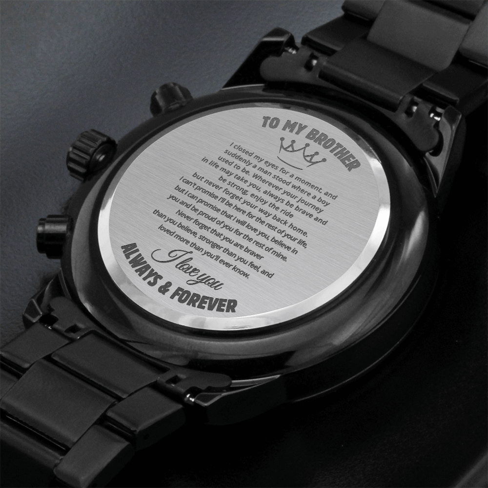 To My Brother - Engraved Premium Watch - SS146 Jewelry ShineOn Fulfillment
