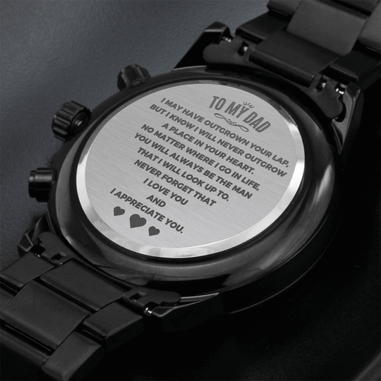 To My Dad - The Man - Engraved Premium Watch - SS244 Jewelry ShineOn Fulfillment