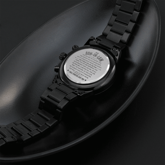 To My Son-In-Law - Engraved Premium Watch - SSIL1 Jewelry ShineOn Fulfillment