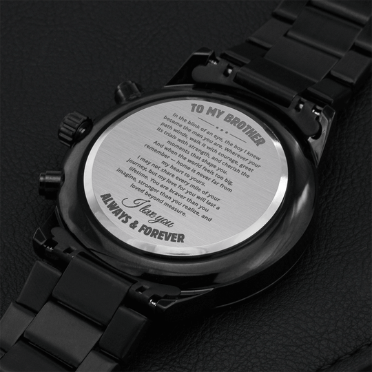 To My Brother - Engraved Premium Watch - SSBW4V1 Jewelry ShineOn Fulfillment