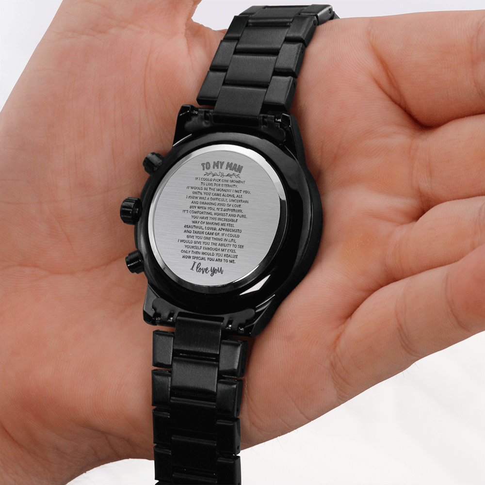 To My Man - Engraved Premium Watch - SSMW5V1 Jewelry ShineOn Fulfillment