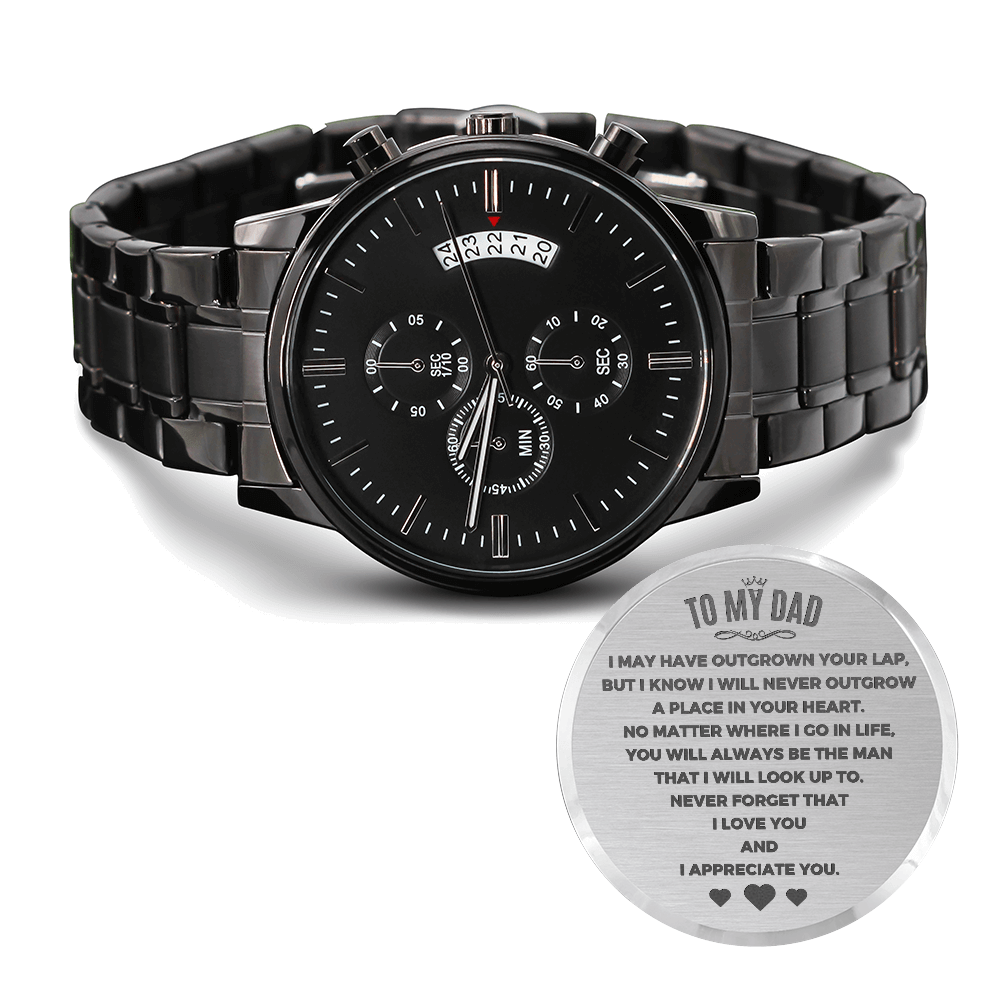 To My Dad - The Man - Engraved Premium Watch - SS244 Jewelry ShineOn Fulfillment