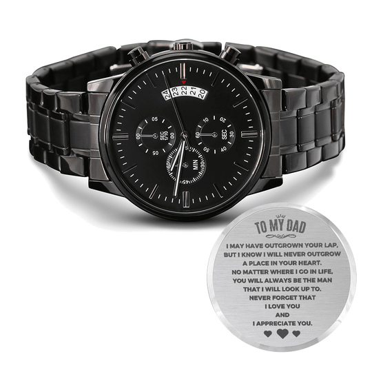 To My Dad - The Man - Engraved Premium Watch - SS244 Jewelry ShineOn Fulfillment