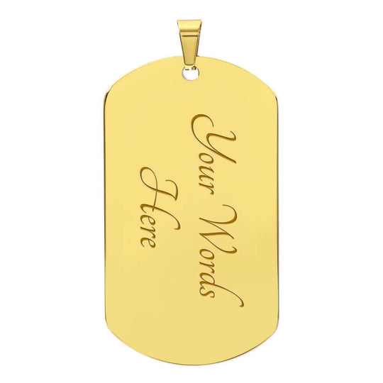 To My Brother | Rest Of Mine | Personalized Gift Keychain - SSB1V1 Jewelry ShineOn Fulfillment Military Chain (Gold) Yes