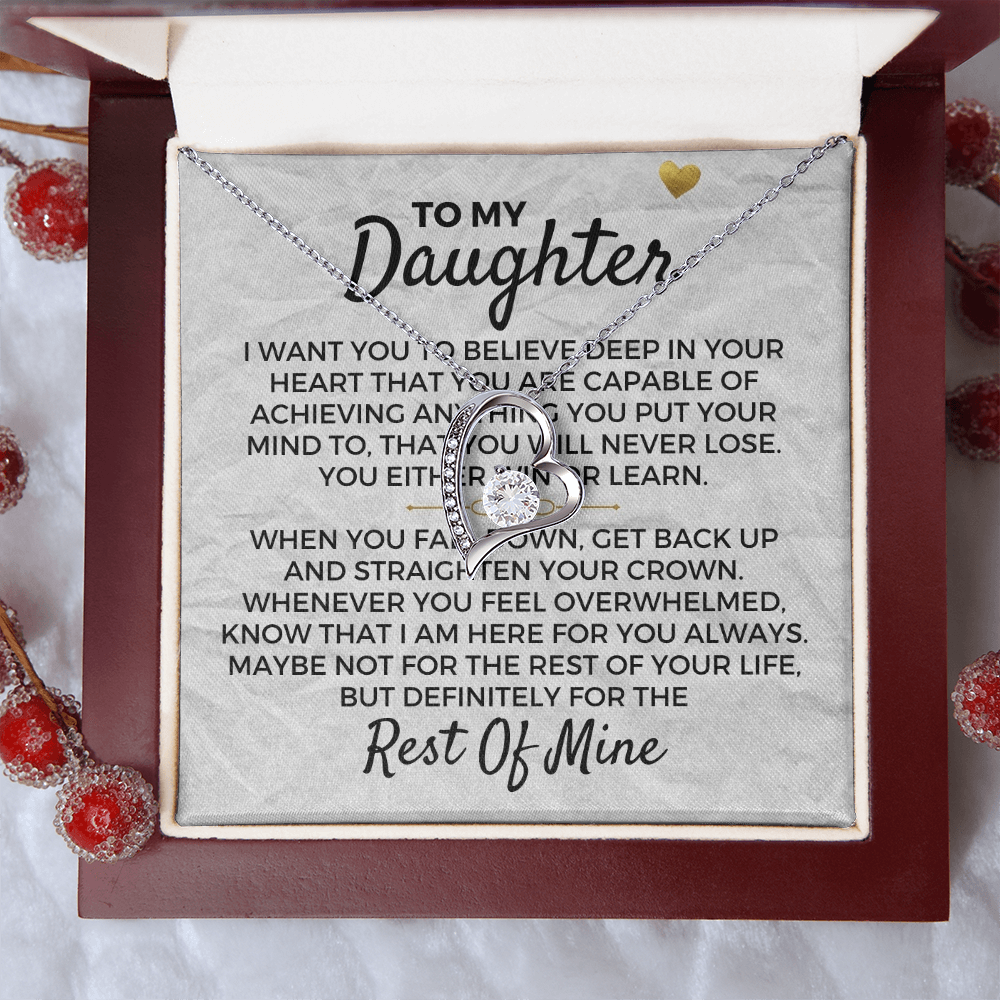 To My Daughter - Necklace Gift Set Jewelry ShineOn Fulfillment