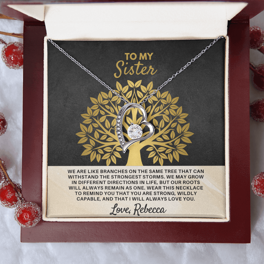 To My Sister - Forever Love - Gift Set - SSS3V1 Jewelry ShineOn Fulfillment