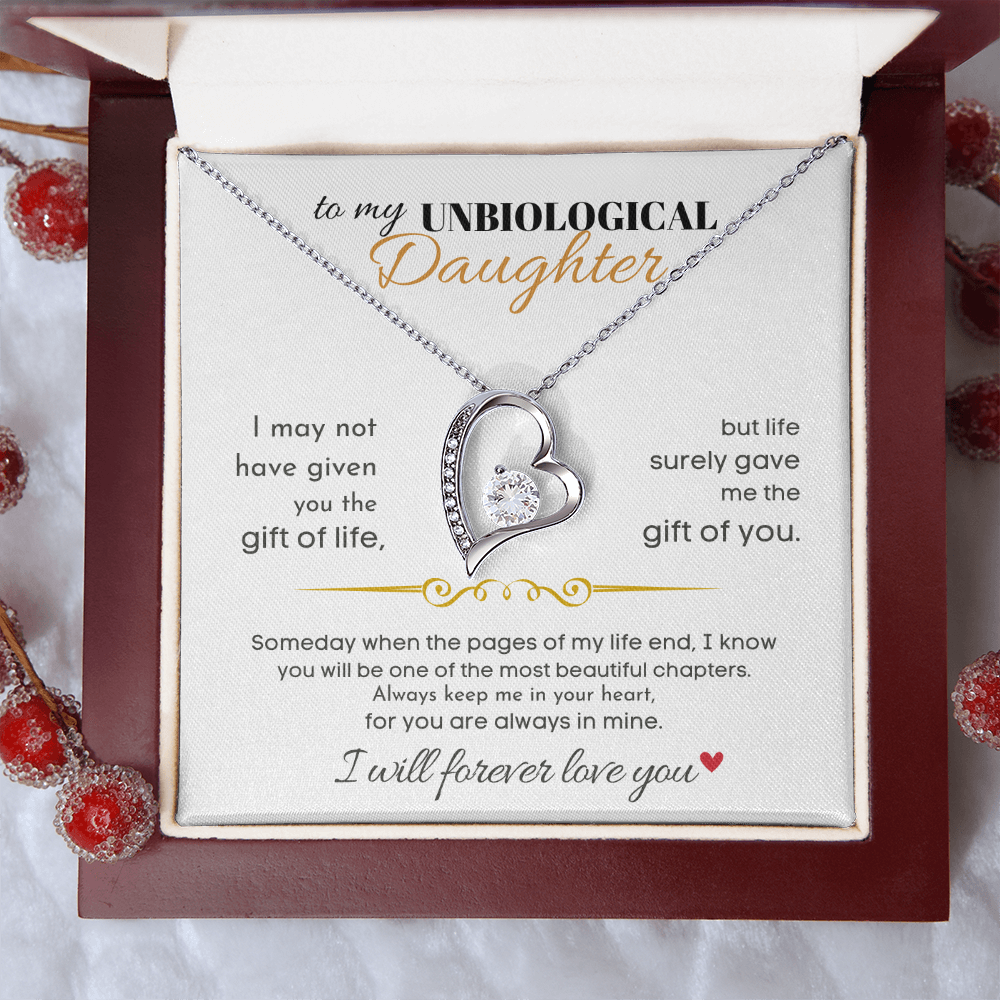 To My Unbiological Daughter -Forever Love Gift Set Jewelry ShineOn Fulfillment