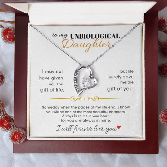 To My Unbiological Daughter -Forever Love Gift Set Jewelry ShineOn Fulfillment