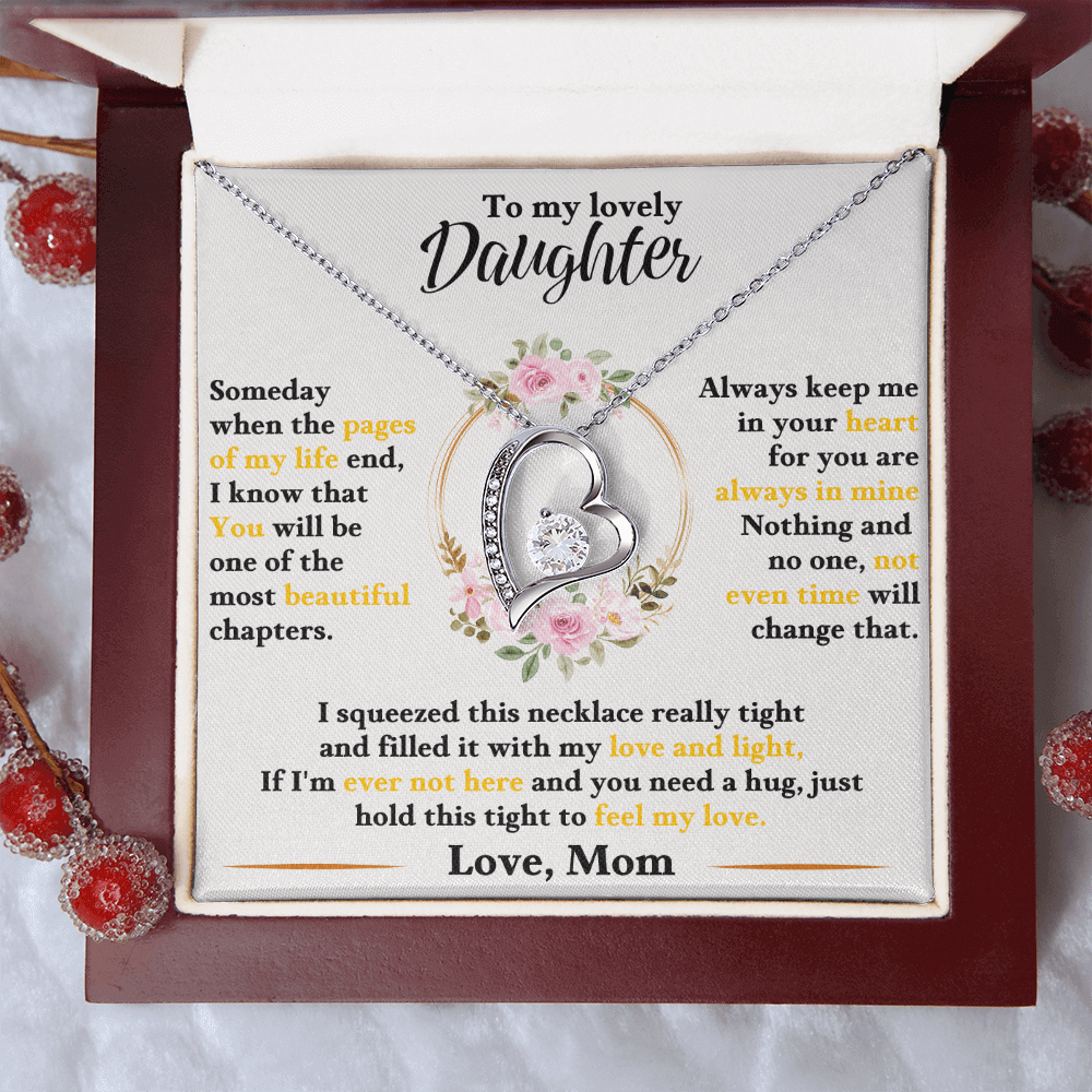To My Lovely Daughter - Love Mom - Beautiful Gift Set - SSD50 Jewelry ShineOn Fulfillment