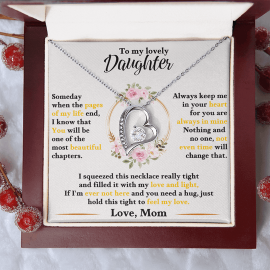 To My Lovely Daughter - Love Mom - Beautiful Gift Set - SSD50 Jewelry ShineOn Fulfillment
