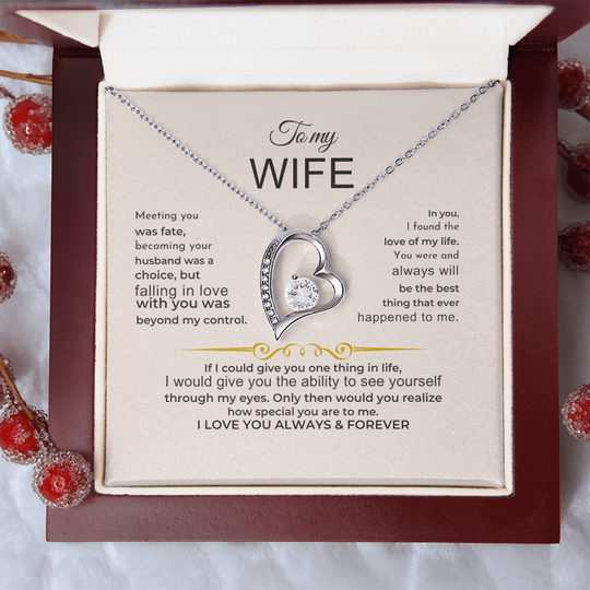 To My Wife - I Love You Always & Forever - Gift Set Jewelry ShineOn Fulfillment