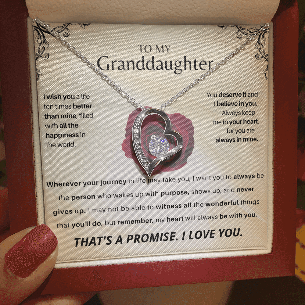 To My Granddaughter - Forever Love Gift Set - SSGD23V2 Jewelry ShineOn Fulfillment