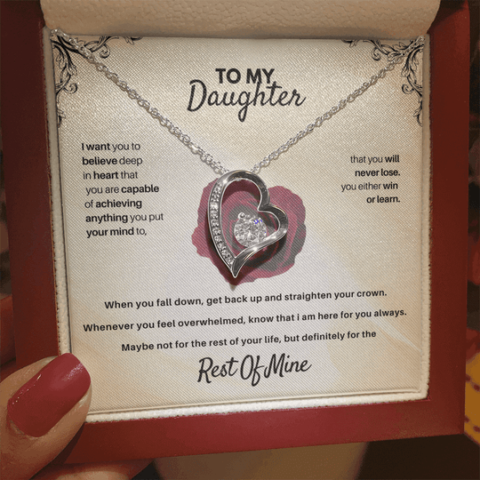 To My Daughter - Rest Of Mine - Beautiful Gift Set - SSD30 Jewelry ShineOn Fulfillment