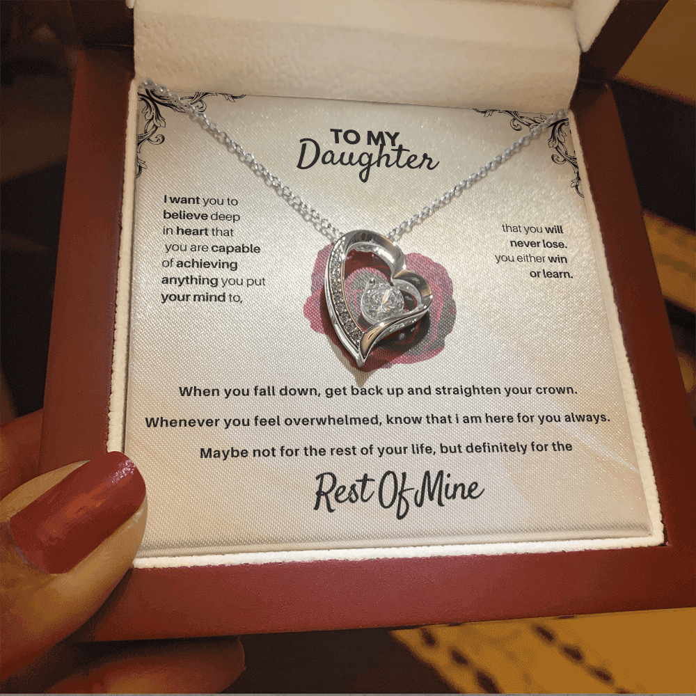 To My Daughter - Rest Of Mine - Beautiful Gift Set - SSD30 Jewelry ShineOn Fulfillment
