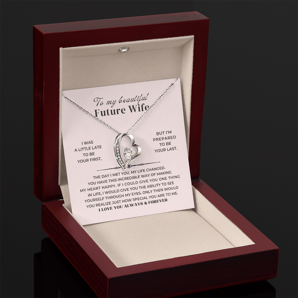 To My Future Wife - Forever Love Necklace Gift Set - SS338 Jewelry ShineOn Fulfillment