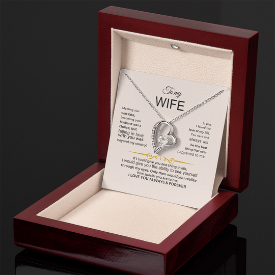 To My Wife - I Love You Always & Forever - Gift Set Jewelry ShineOn Fulfillment