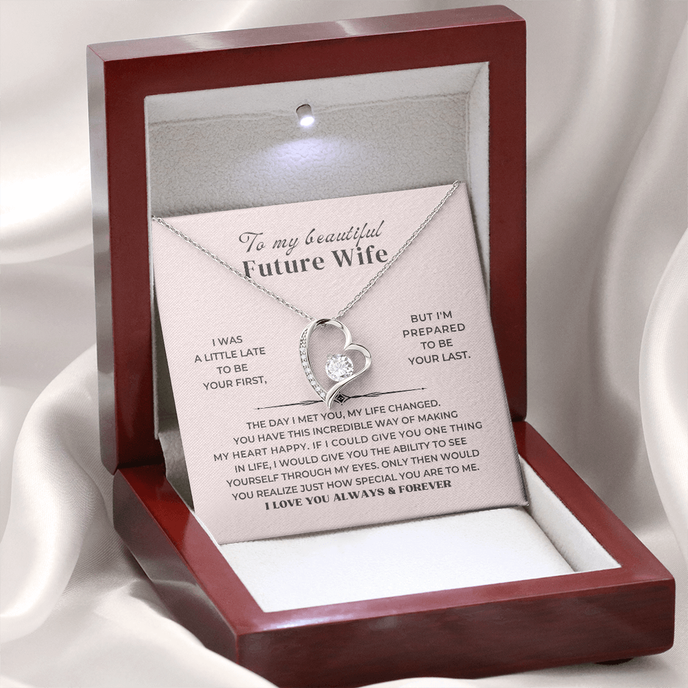 To My Future Wife - Forever Love Necklace Gift Set - SS338 Jewelry ShineOn Fulfillment