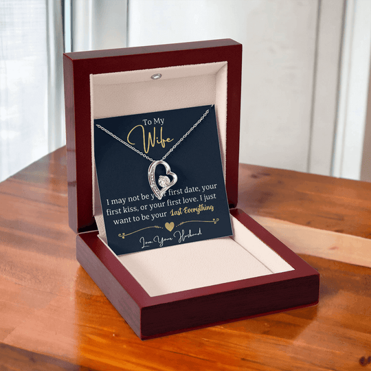 To My Wife - Last Everything - Forever Love Necklace Gift Set - SSW24 Jewelry ShineOn Fulfillment