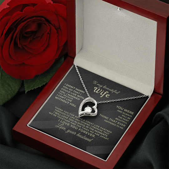 To My Beautiful Wife - Forever Love Gift Set - SS526 Jewelry ShineOn Fulfillment