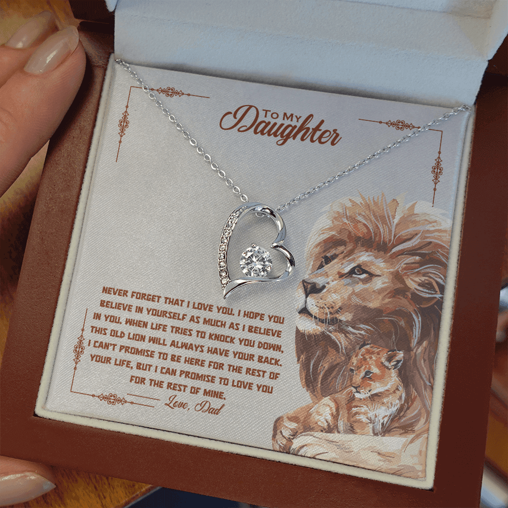 To My Daughter - Old Lion - Beautiful Gift Set - SSD34V2 Jewelry ShineOn Fulfillment