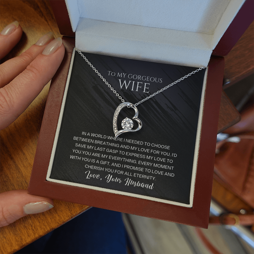 To My Gorgeous Wife - Forever Love Necklace Gift Set - SSW23 Jewelry ShineOn Fulfillment