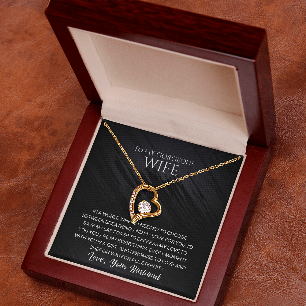 To My Gorgeous Wife - Forever Love Necklace Gift Set - SSW23 Jewelry ShineOn Fulfillment