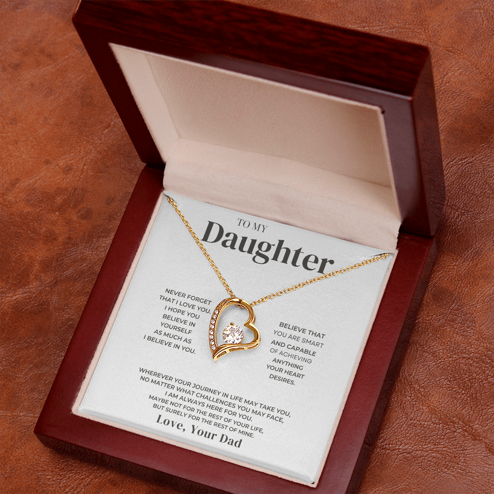 To My Daughter - Love Dad - Necklace Gift Set - SS34u Jewelry ShineOn Fulfillment