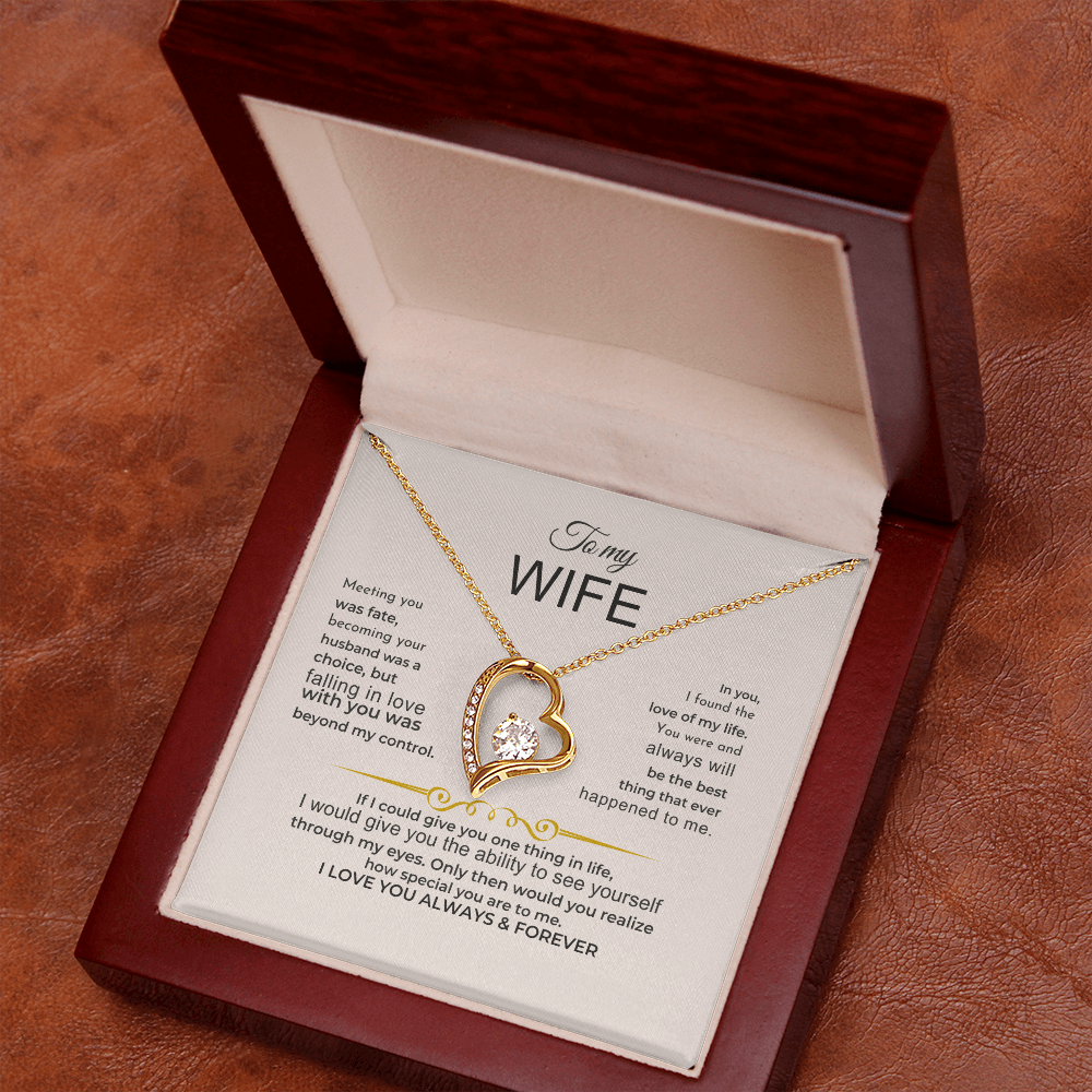 To My Wife - I Love You Always & Forever - Gift Set Jewelry ShineOn Fulfillment