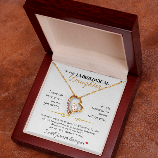 To My Unbiological Daughter -Forever Love Gift Set Jewelry ShineOn Fulfillment