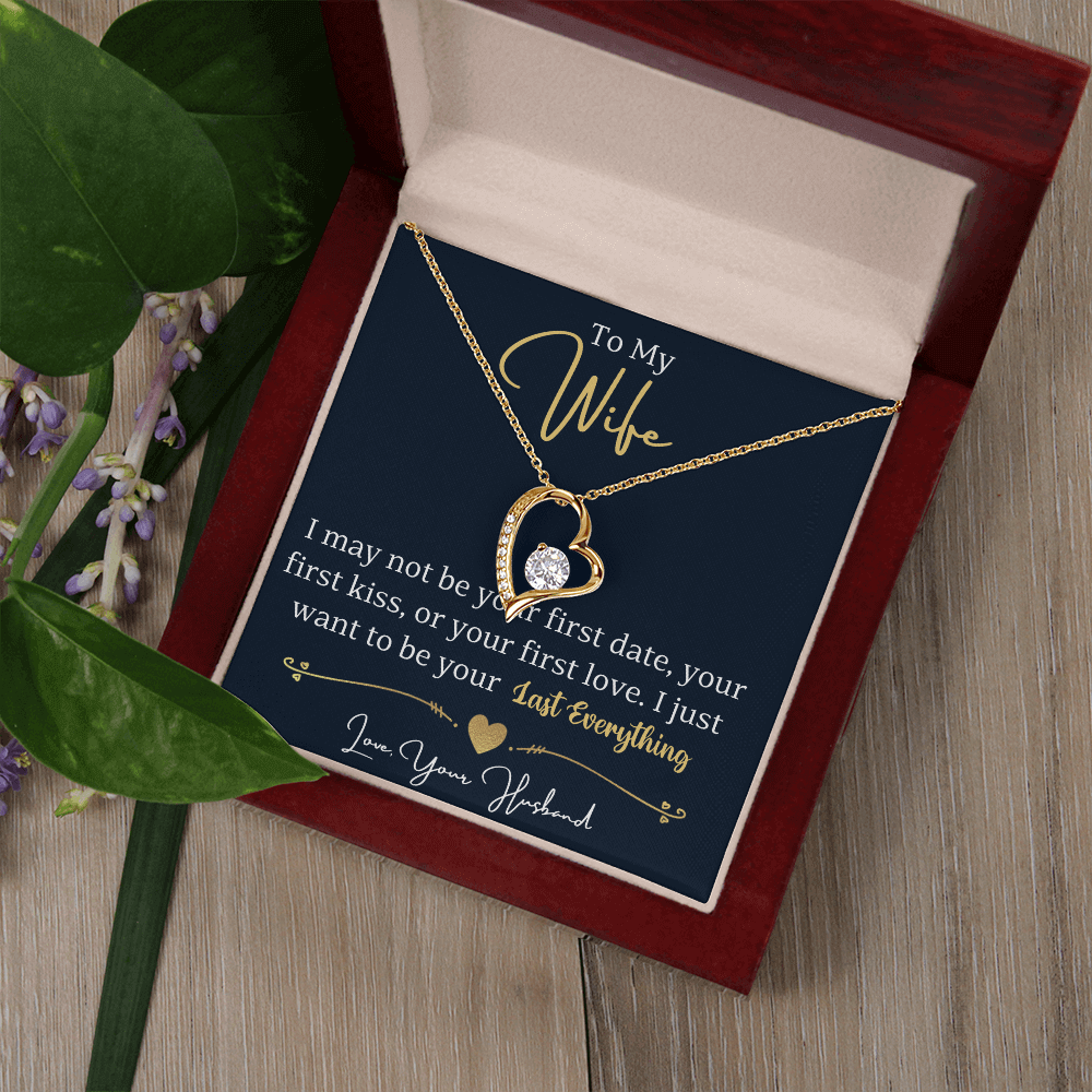 To My Wife - Last Everything - Forever Love Necklace Gift Set - SSW24 Jewelry ShineOn Fulfillment