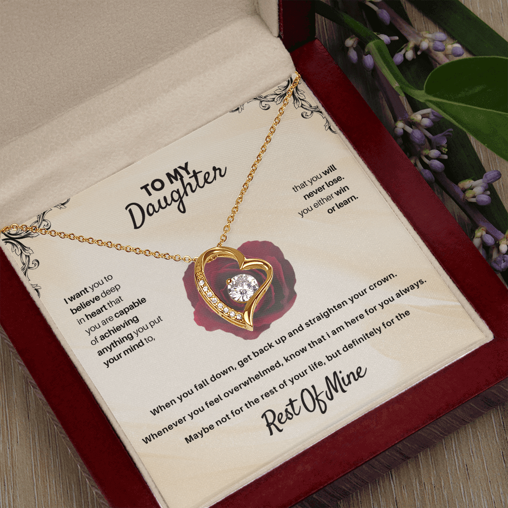 To My Daughter - Rest Of Mine - Beautiful Gift Set - SSD30 Jewelry ShineOn Fulfillment