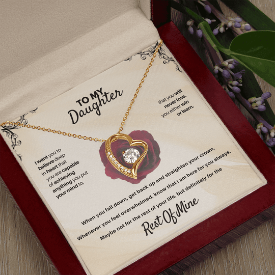 To My Daughter - Rest Of Mine - Beautiful Gift Set - SSD30 Jewelry ShineOn Fulfillment