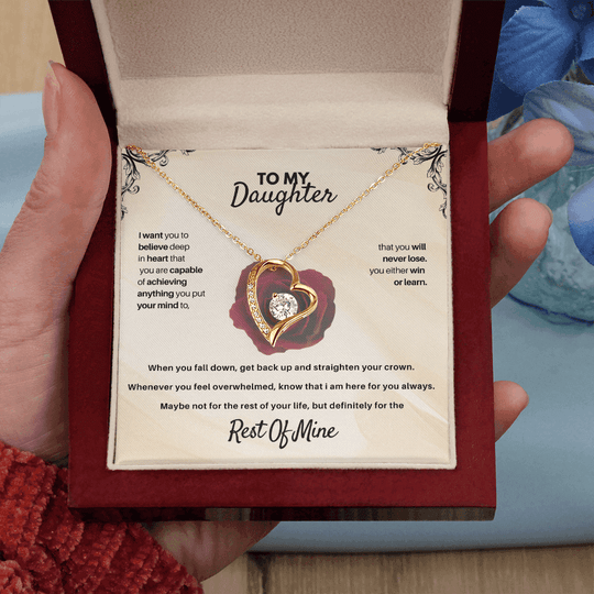 To My Daughter - Rest Of Mine - Beautiful Gift Set - SSD30 Jewelry ShineOn Fulfillment