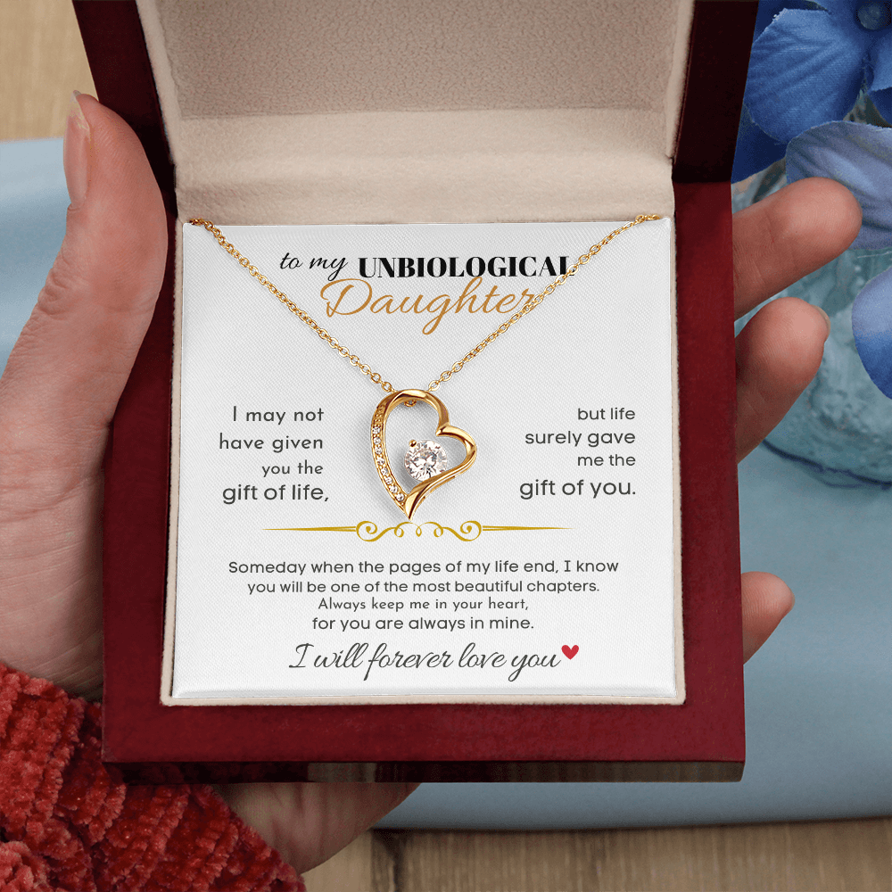 To My Unbiological Daughter -Forever Love Gift Set Jewelry ShineOn Fulfillment