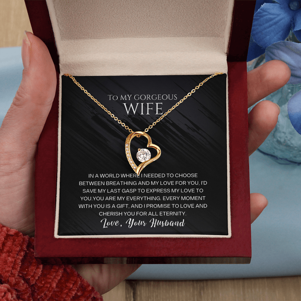 To My Gorgeous Wife - Forever Love Necklace Gift Set - SSW23 Jewelry ShineOn Fulfillment