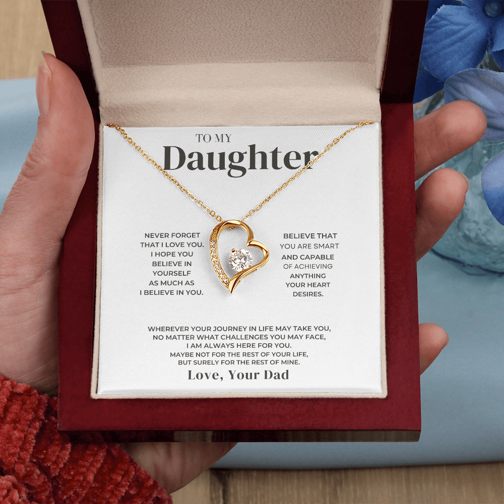 To My Daughter - Love Dad - Necklace Gift Set - SS34u Jewelry ShineOn Fulfillment