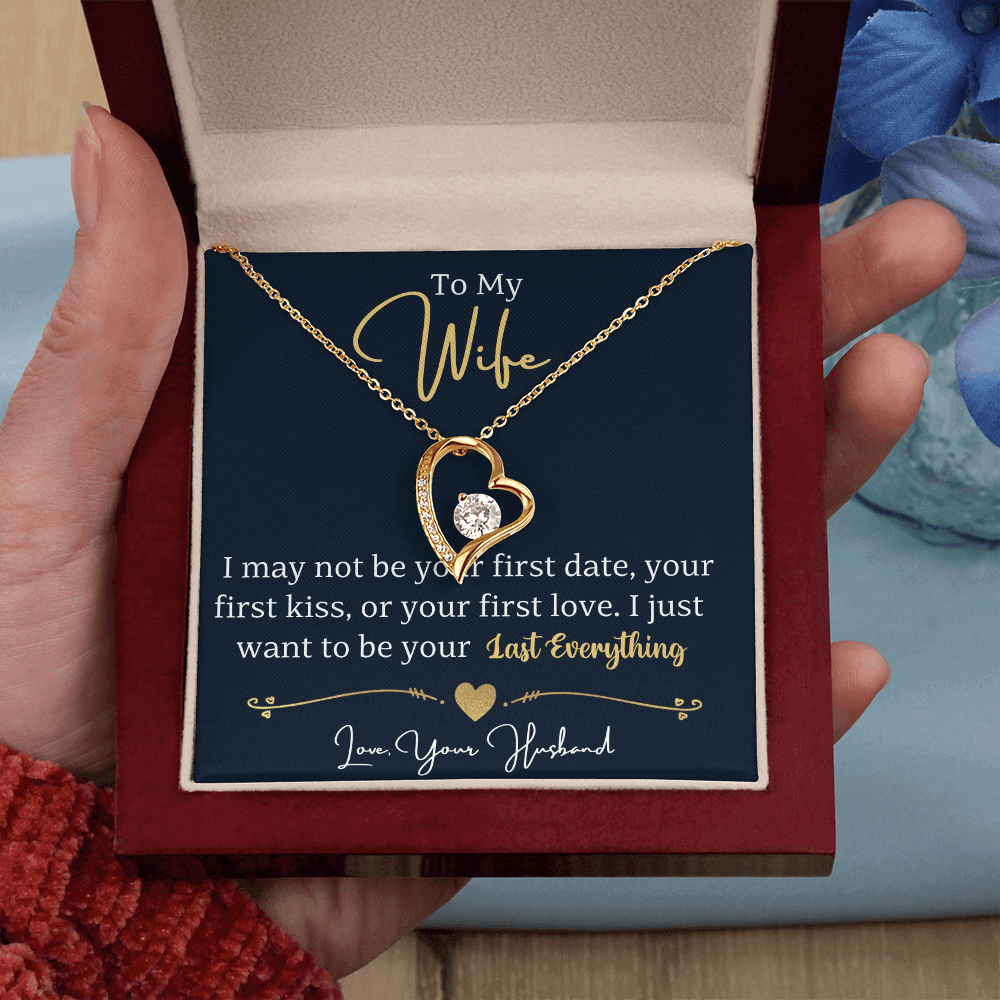 To My Wife - Last Everything - Forever Love Necklace Gift Set - SSW24 Jewelry ShineOn Fulfillment