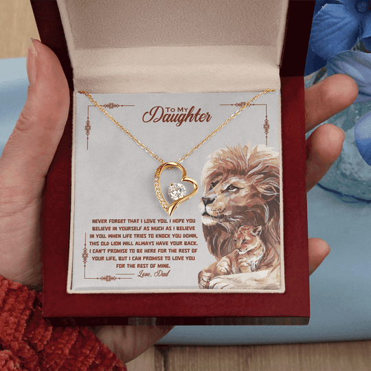 To My Daughter - Old Lion - Beautiful Gift Set - SSD34V2 Jewelry ShineOn Fulfillment