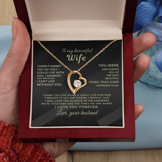 To My Beautiful Wife - Forever Love Gift Set - SS526 Jewelry ShineOn Fulfillment