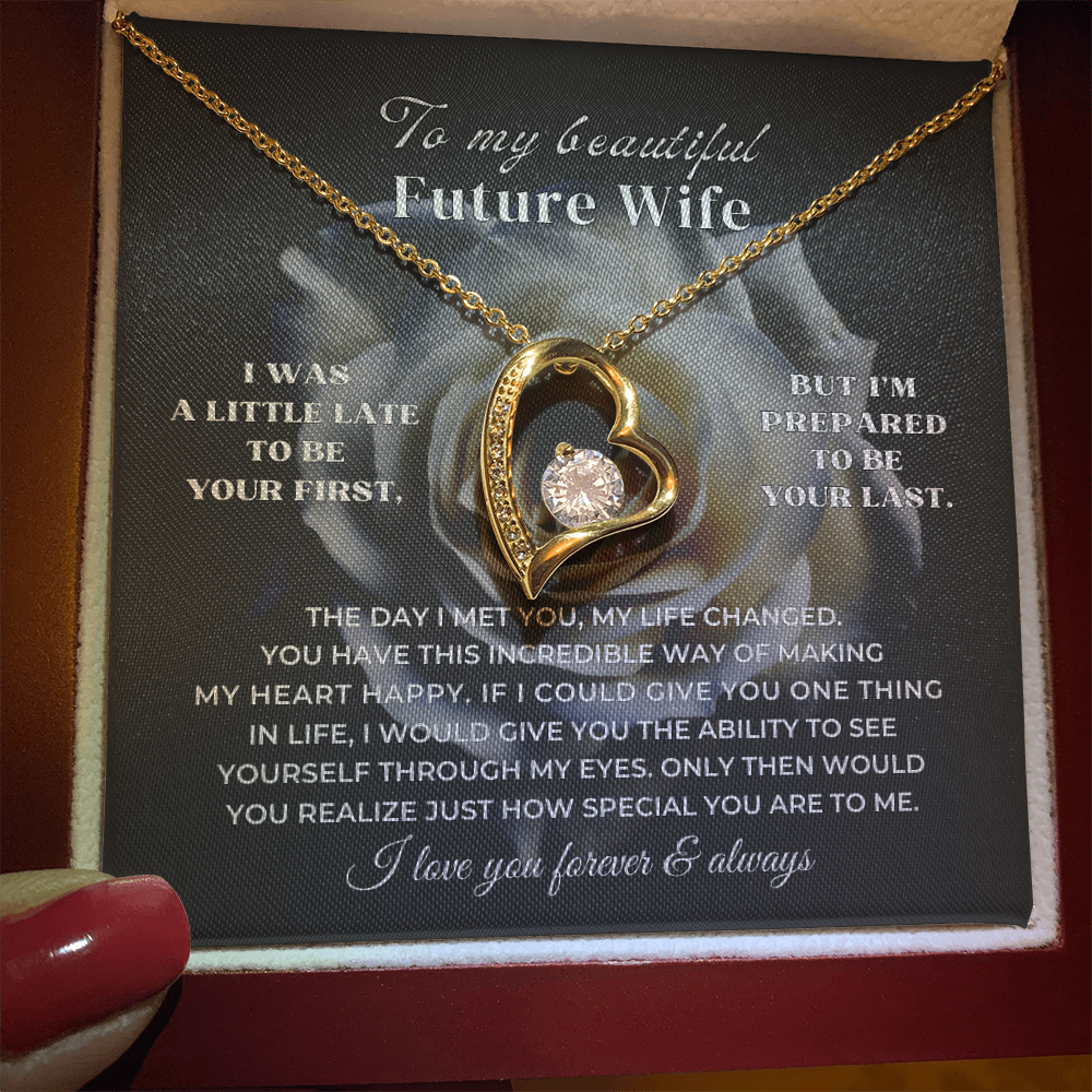 To My Future Wife - Forever Love Necklace Gift Set - SS339 Jewelry ShineOn Fulfillment