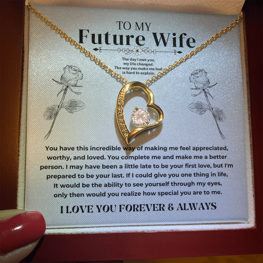 To My Future Wife - Forever Love Necklace Gift Set - S338V4 Jewelry ShineOn Fulfillment