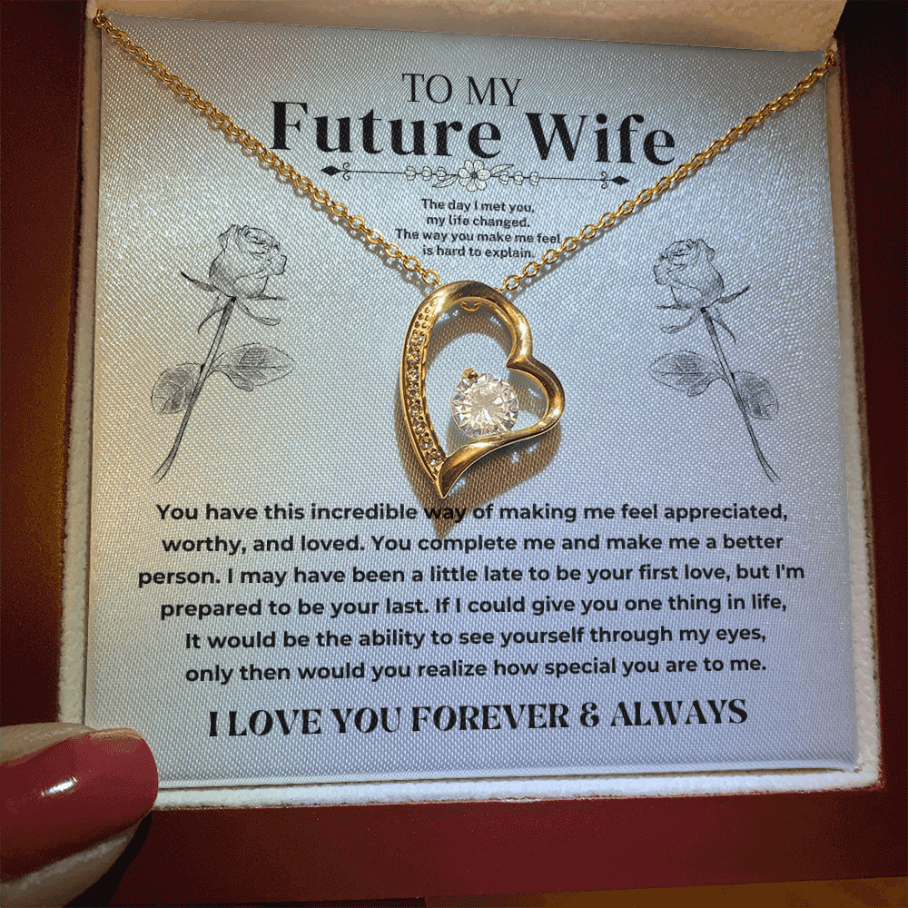 To My Future Wife - Forever Love Necklace Gift Set - S338V4 Jewelry ShineOn Fulfillment