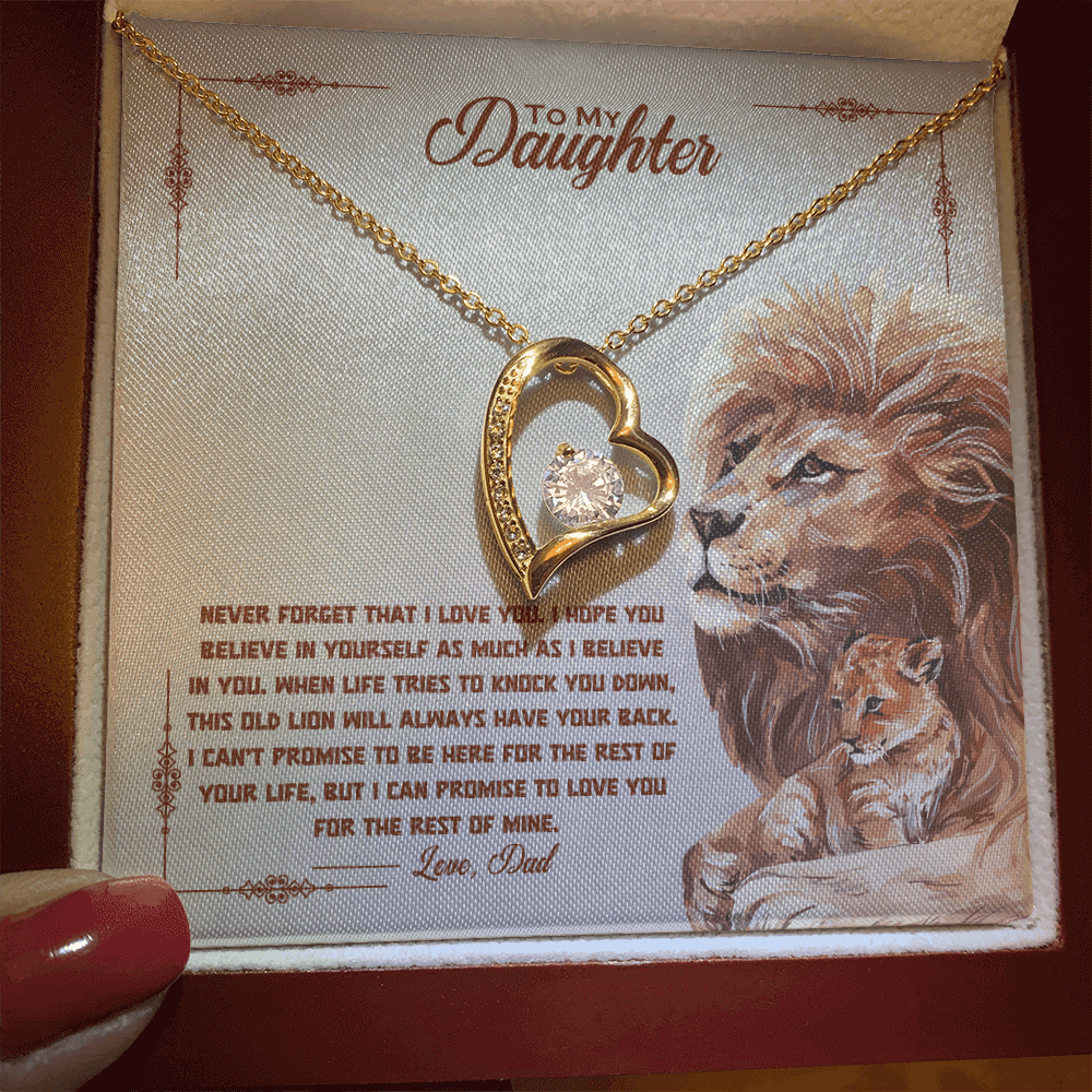 To My Daughter - Old Lion - Beautiful Gift Set - SSD34V2 Jewelry ShineOn Fulfillment